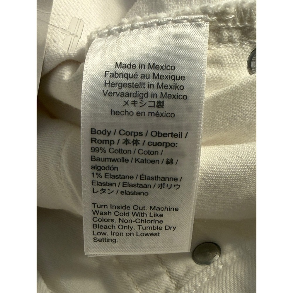 J.Crew Womens White Wide Leg Trouser Jeans High Rise Stretch BM338 Size 6 28 - Picture 5 of 7